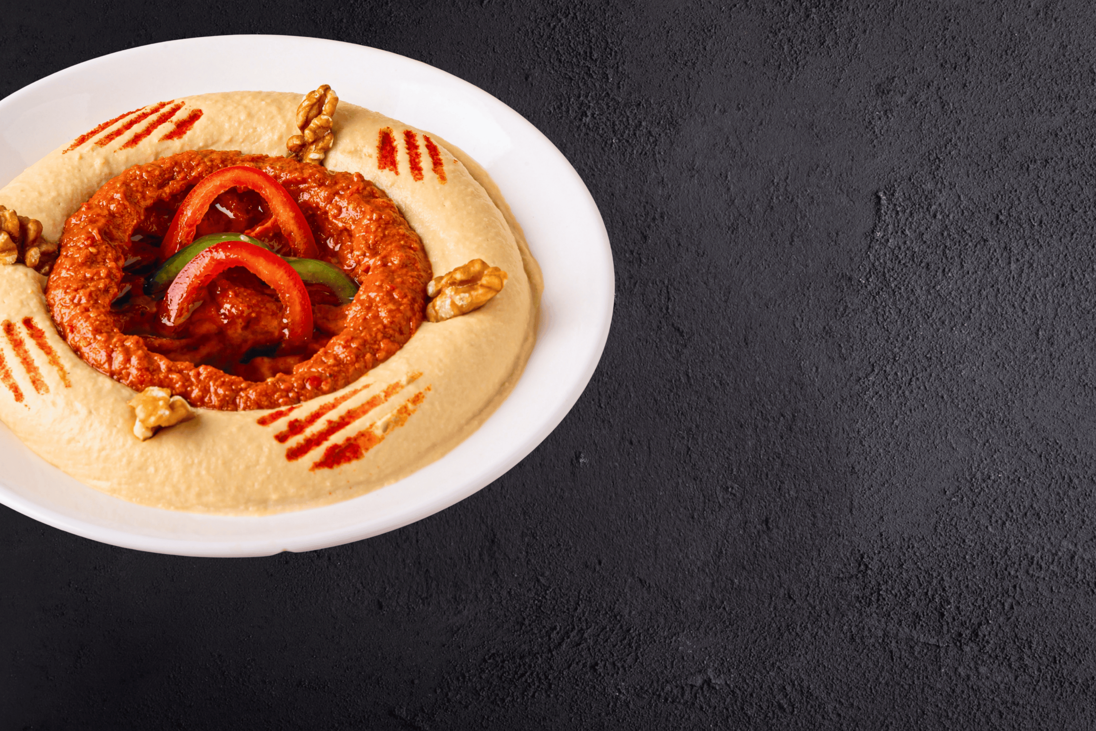 Hummus with Muhammara