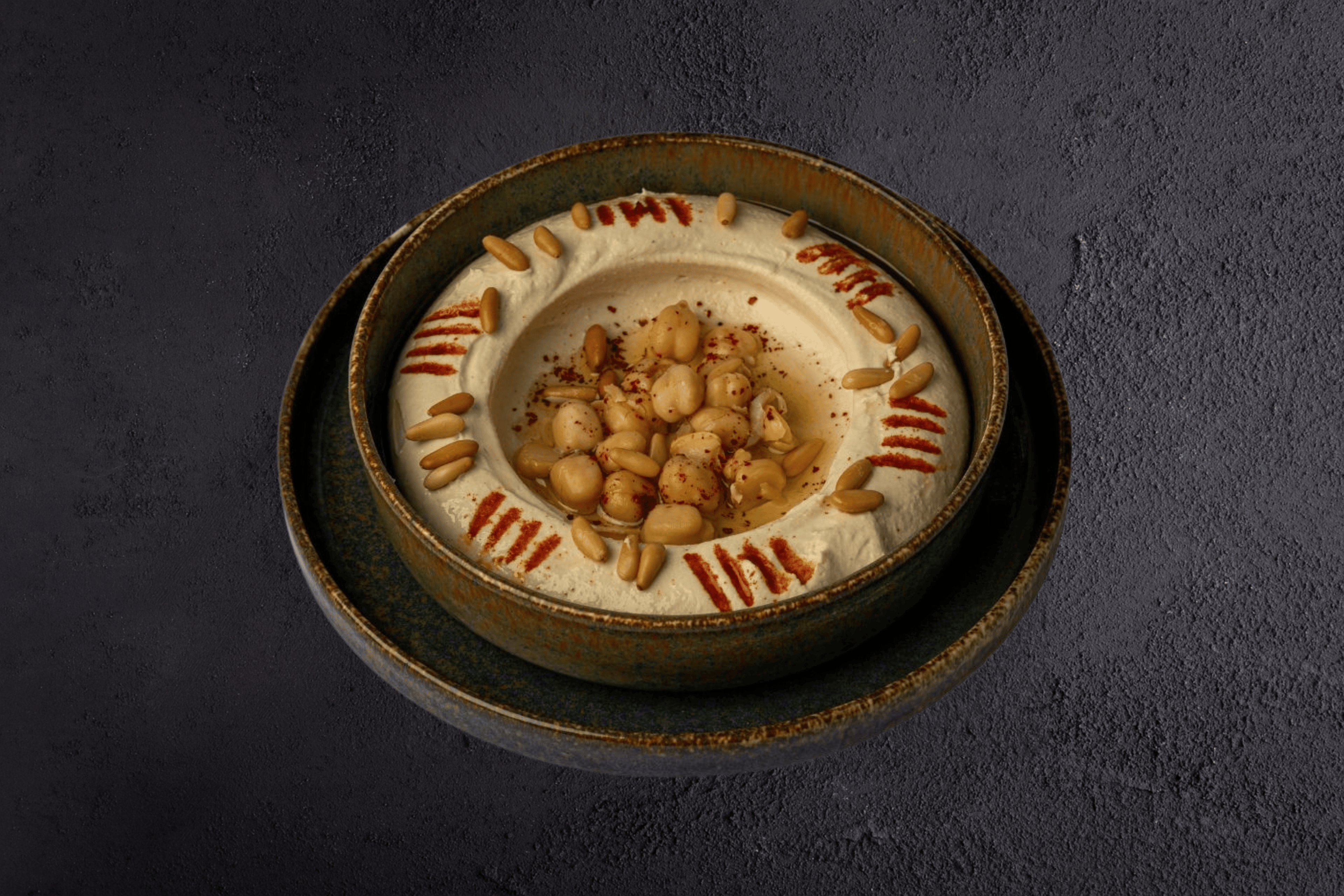 Hummus with Pine Nuts